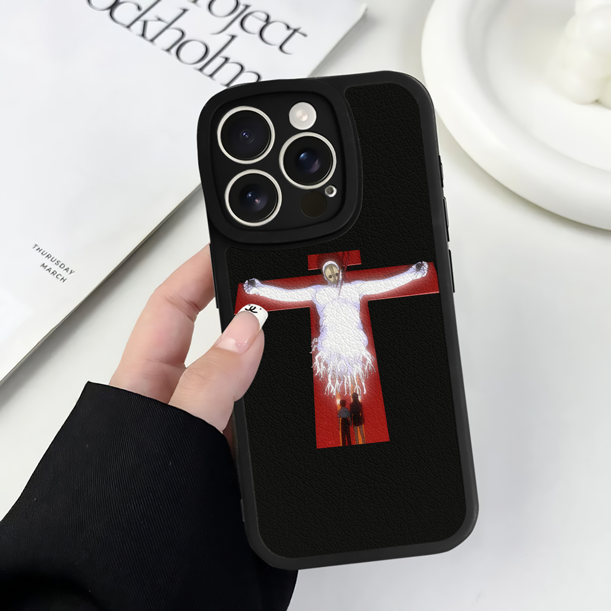 （画像用） EVA 新世紀エヴァンゲリオン 【iPhone 16シリーズ対応】シリコンスマホケース（レザー調） 材質：シリコン